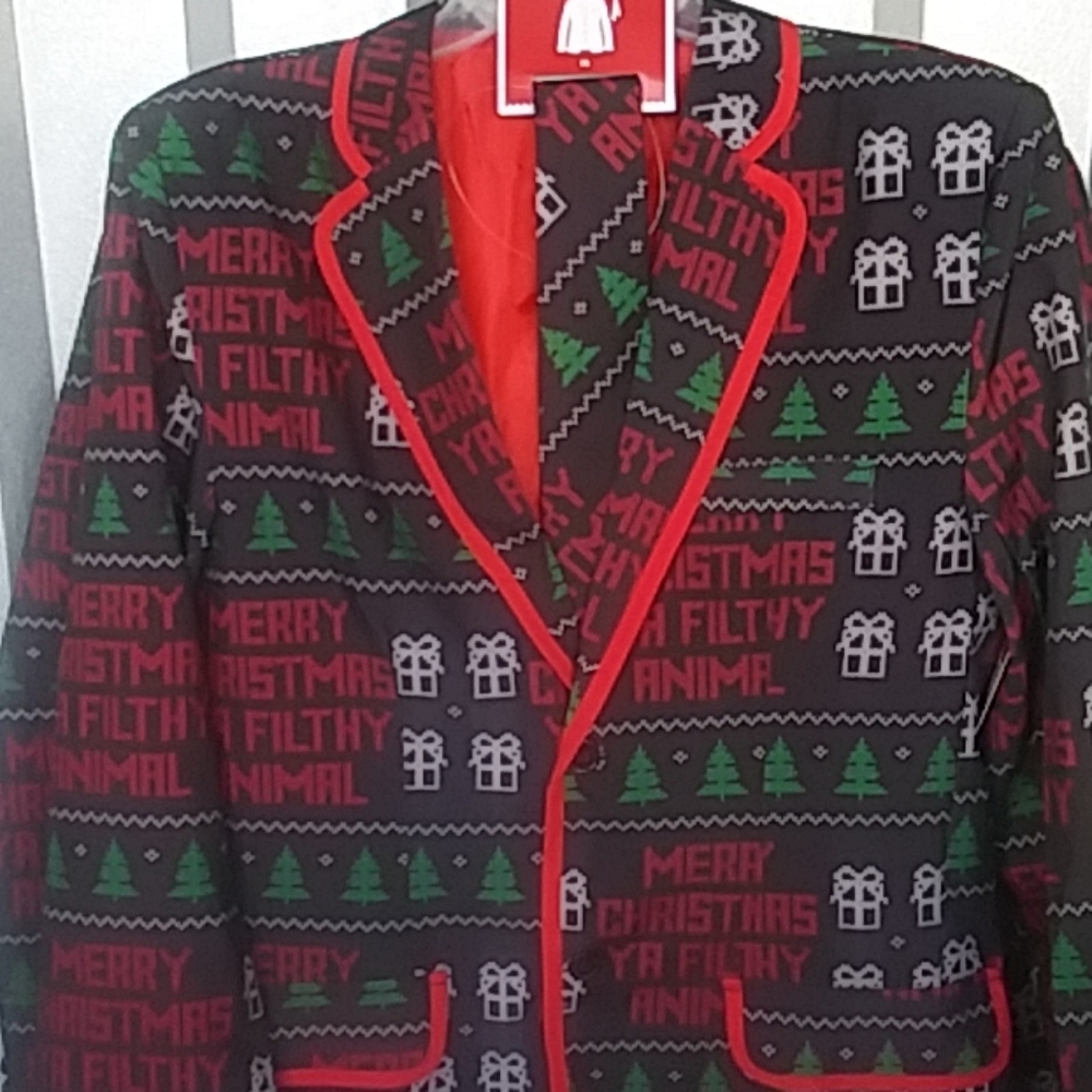 Christmas Blazer w/tie